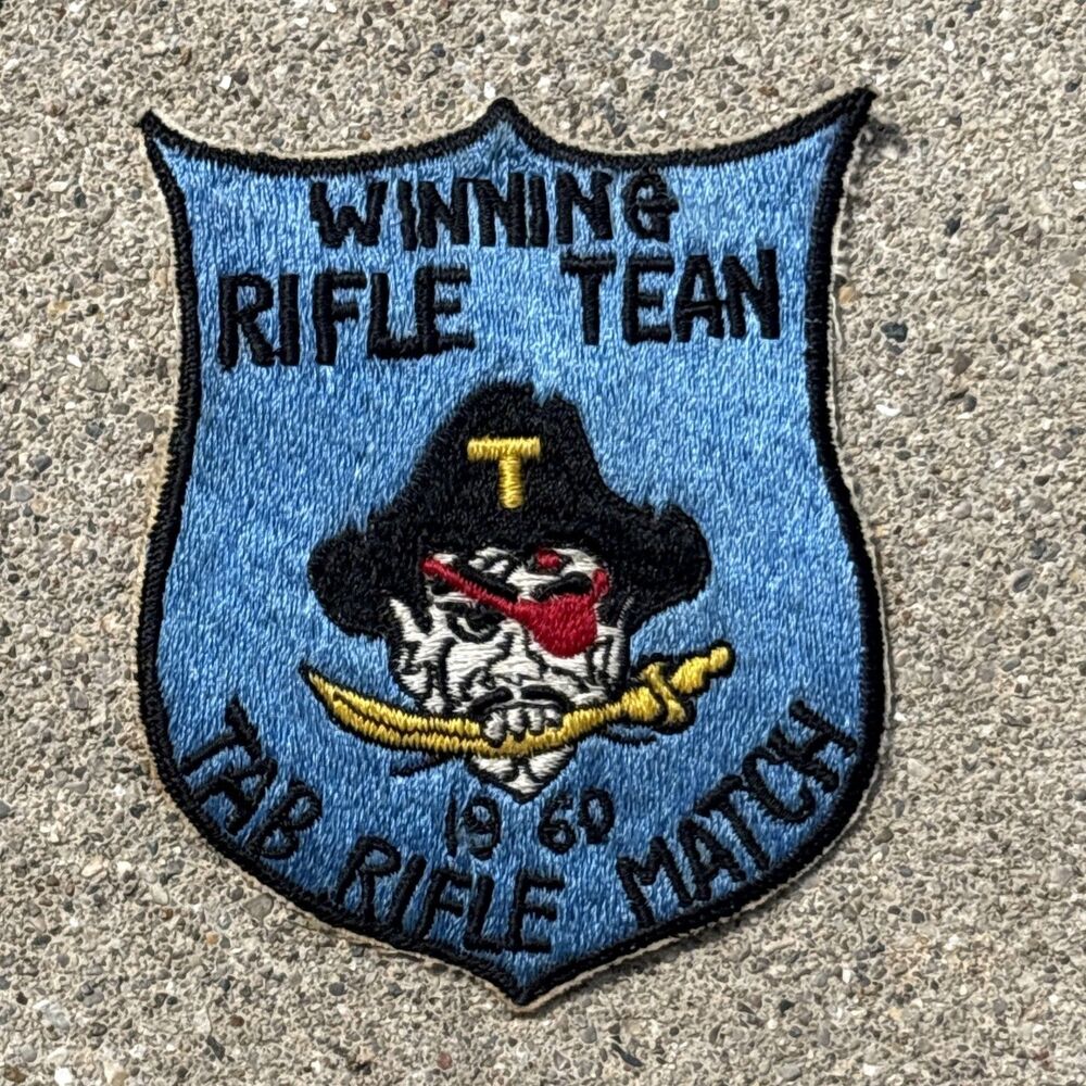 Rare Patch 1960 The Army Blue (TAB) Rifle Match Winning Team Marksman Army Issue
